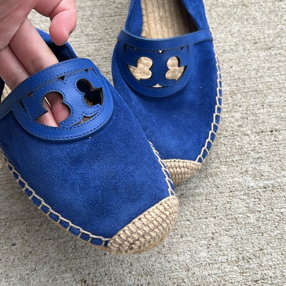 Tory Burch Sidnie Blue Espadrille Flats - Picture 2 of 5